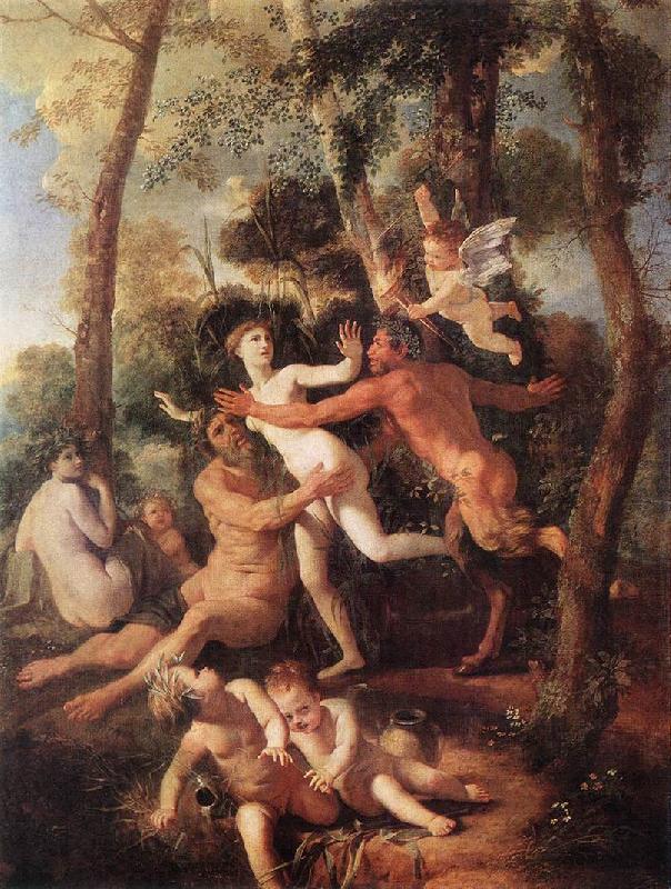 Nicolas Poussin Pan and Syrinx oil painting picture